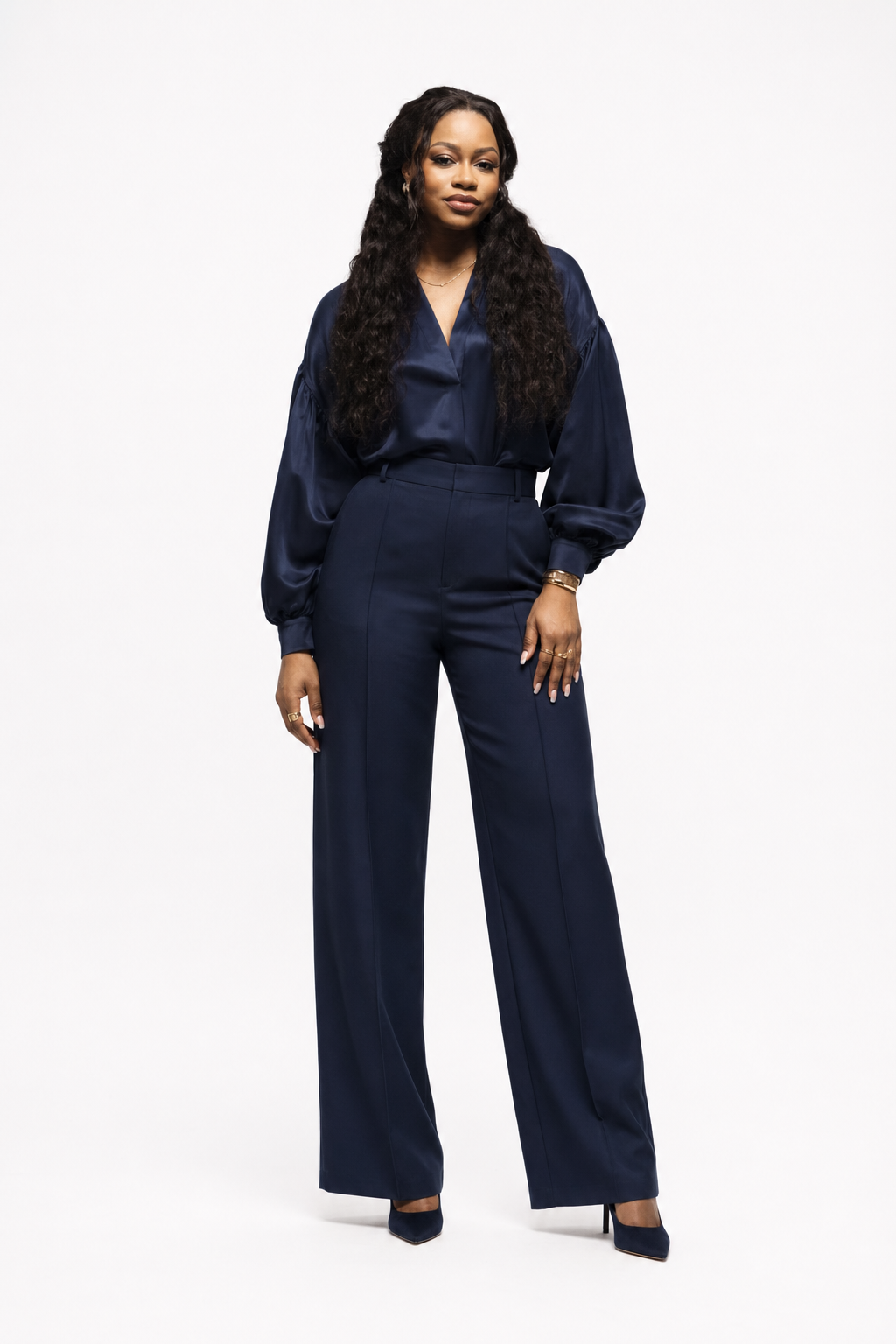 Structured Blouse & Tailored Trouser Set view 2