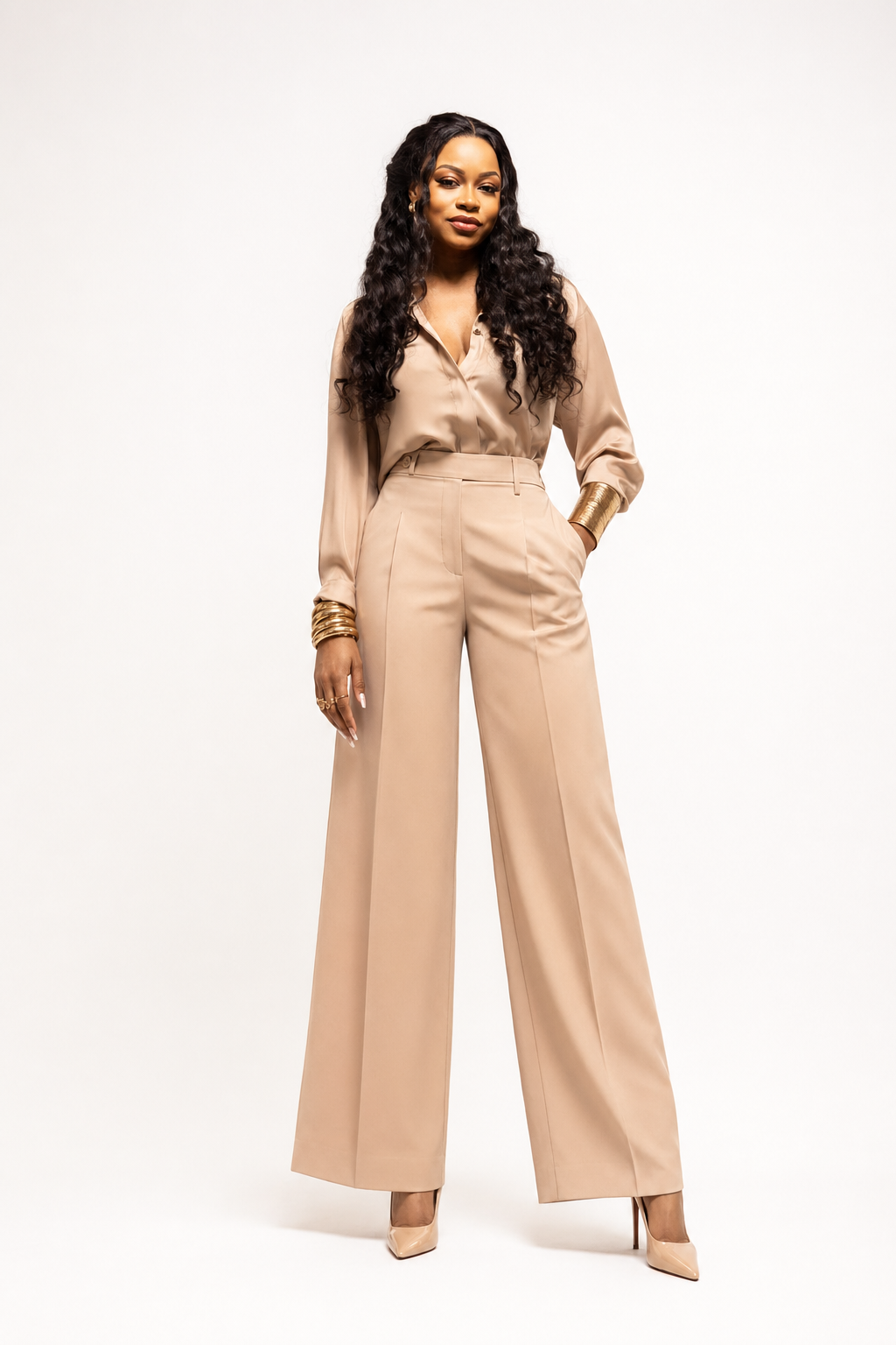 Structured Blouse & Tailored Trouser Set view 3